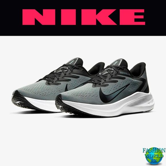 Nike Other - Nike Air Zoom Winflo 7 Men's Sizes 10-13 Running Shoes Gray Black White CJ0291